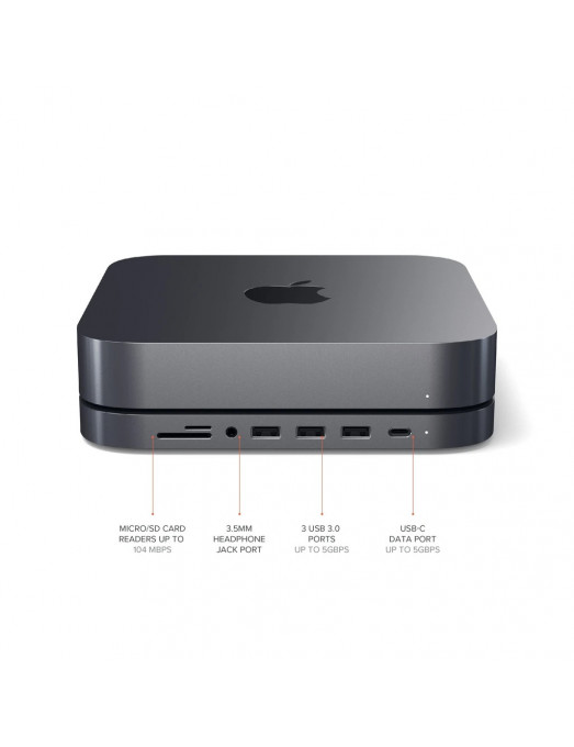 TYPE-C ALUMINUM STAND & HUB FOR MAC MINI