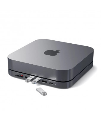 TYPE-C ALUMINUM STAND & HUB FOR MAC MINI