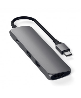 Adaptateur type-C Aluminium Multi-port pour 4K