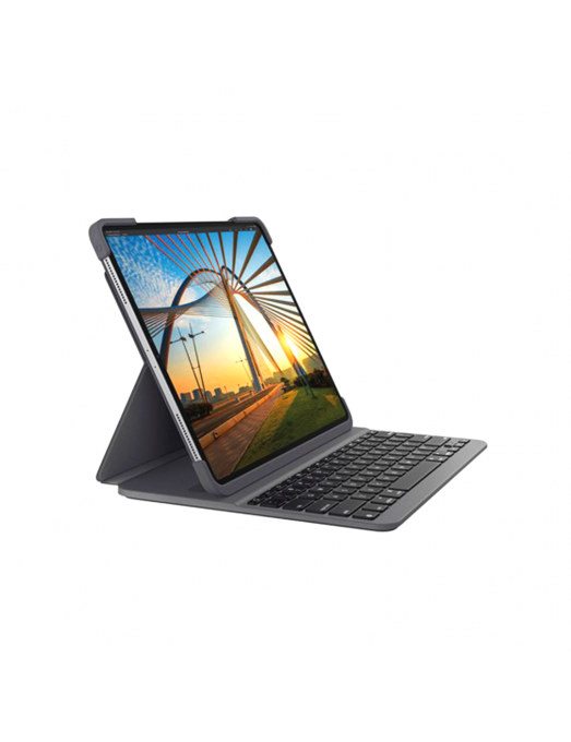                                  Étui-clavier avec Bluetooth Anglais Arabe - Logitech Slim Folio Pro                              