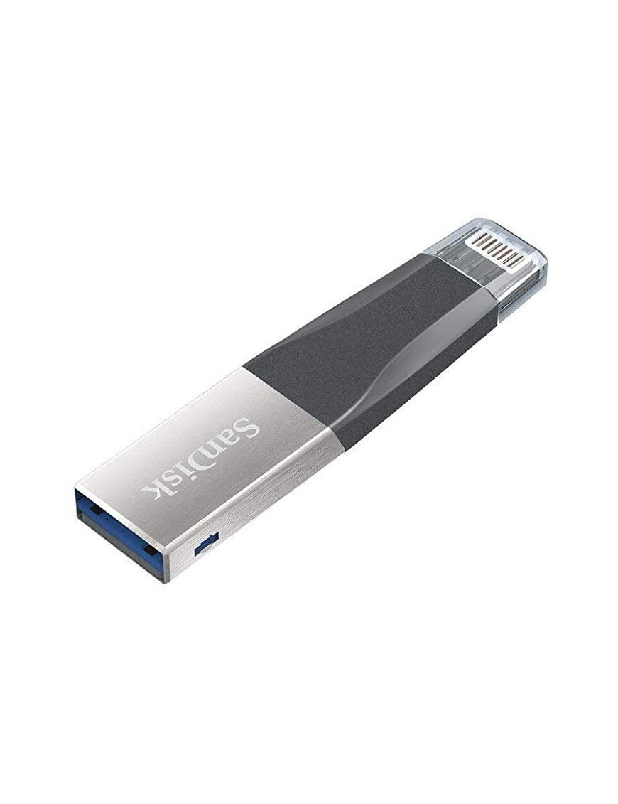 Clé USB 3.0 SanDisk iXpand Mini 128 Go couleur Argent-Noir