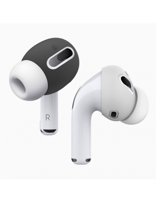 Couvre-embouts AirPods Pro - en Dark gay and white - open Couvre-embouts AirPods Pro - en Dark gay and white - open