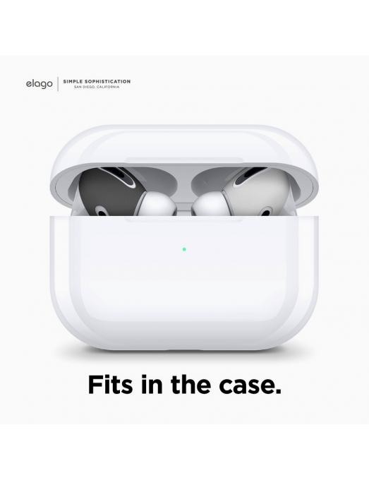 Couvre-embouts AirPods Pro - en Dark gay and white - in the case