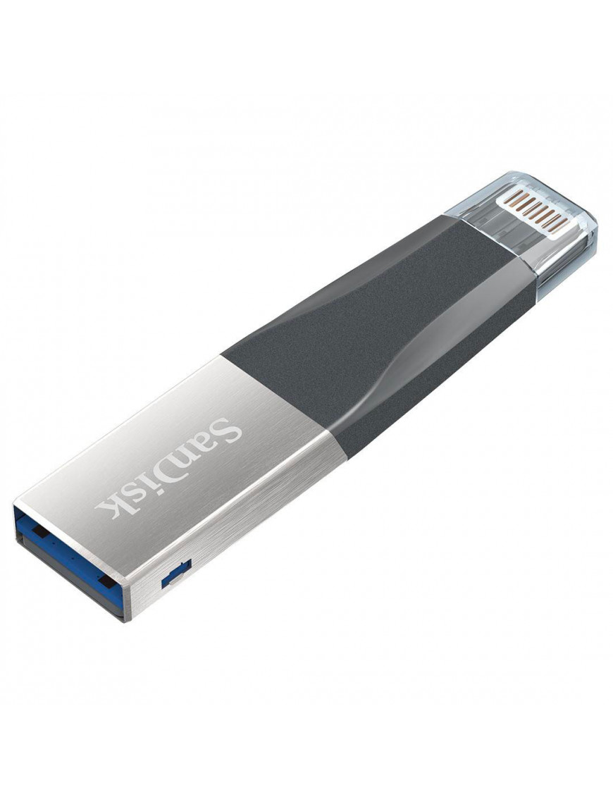 Clé USB SanDisk iXpand 64 Go pour iPhone et iPad - noir-argent