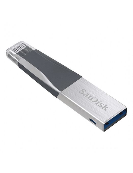 Clé USB SanDisk iXpand 64 Go pour iPhone et iPad - noir-argent