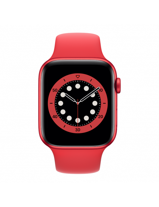 Apple Watch Serie 6 GPS 40mm PRODUCT RED Aluminium avec Sport Band - front view