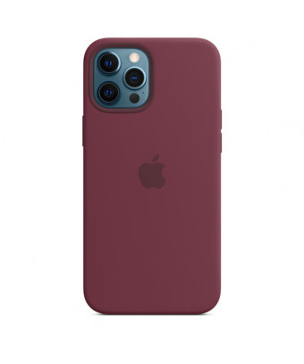 Coque en silicone avec MagSafe pour iPhone 12 Pro Max