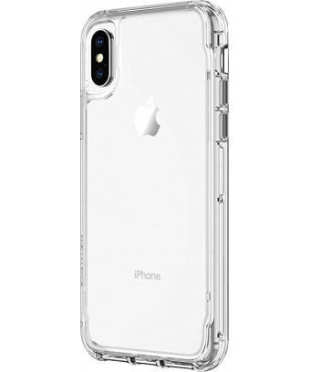 Étui transparent Griffin Technology Survivor compatible avec l'iPhone Xs - transparent