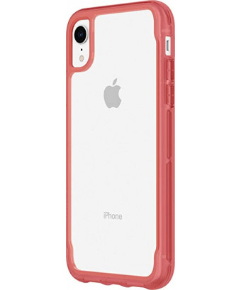 Étui de protection Griffin Survivor avec norme militaire pour iPhone XR Transparent-Rouge