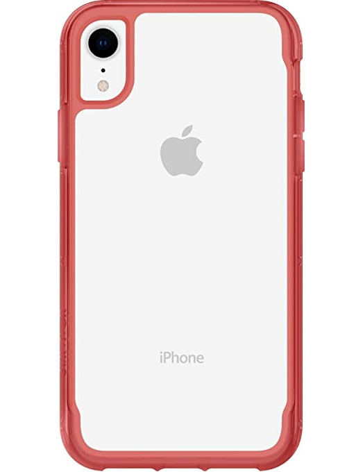 Étui de protection Griffin Survivor avec norme militaire pour iPhone XR Transparent-Rouge