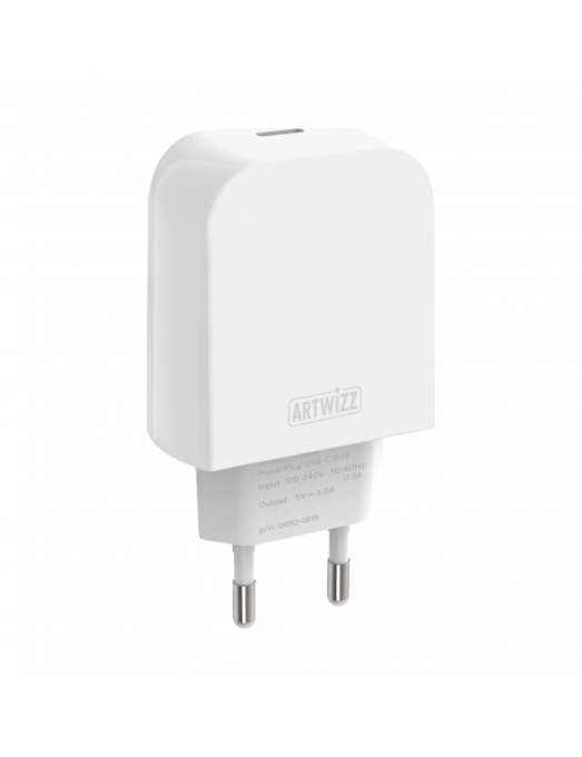 Artwizz Power Plug USB-C avec Qualcomm Quick Charge 15W  - Blanc