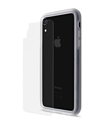 Artwizz Bumper + SecondBack Set conçu pour iPhone XR - Cadre et Dos de Protection Verre de Protection