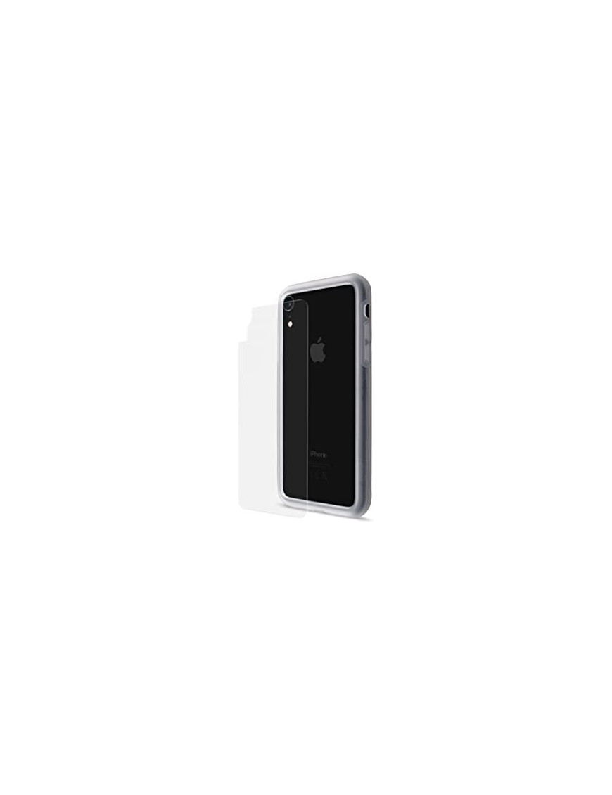 Artwizz Bumper + SecondBack Set conçu pour iPhone XR - Cadre et Dos de Protection Verre de Protection