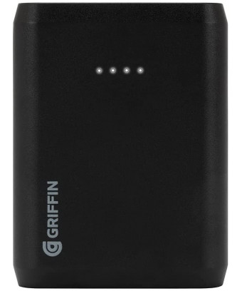 Banque d'alimentation portable Griffin Reserve avec 6000mAh -Noir