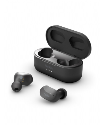 Ecouteurs intra-auriculaires SOUNDFORM sans-fil de Belkin - box open side