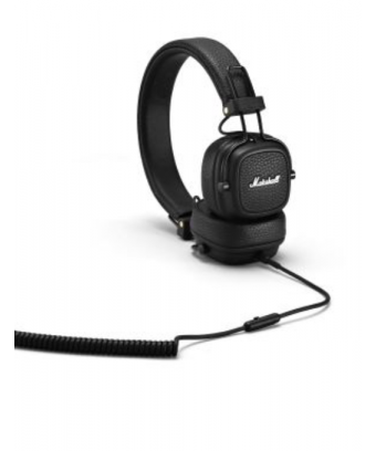 Marshall Major III Black - casque filaire - side  view