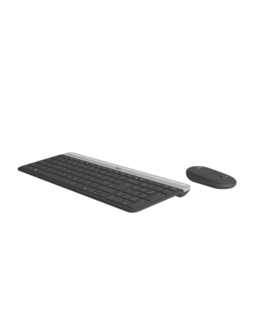 logitech - Ensemble clavier et souris sans fil ultra-fin MK470