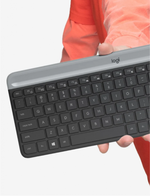 logitech - Ensemble clavier et souris sans fil ultra-fin MK470