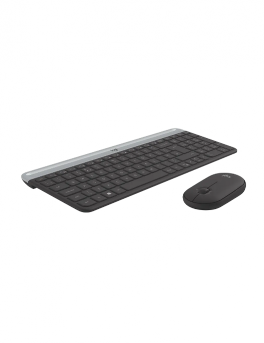 Logitech - ensemble clavier + souris sans fil et silencieux mk470 ultra-fin  - disposition compacte et plate - récepteur usb 2 4 ghz - La Poste