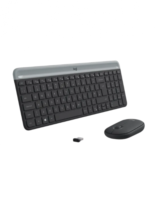 logitech - Ensemble clavier et souris sans fil ultra-fin MK470