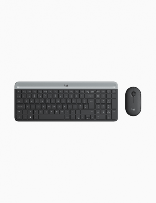 logitech - Ensemble clavier et souris sans fil ultra-fin MK470