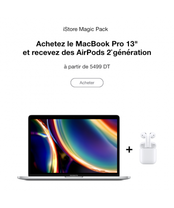 iStore Magic Pack - MacBook Pro 13" + AirPods 2e génération