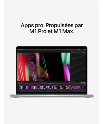 MacBook Pro 14 pouces -  16 go - 512 go - M1 Pro 8 Core CPU et 14 Core GPU - silver