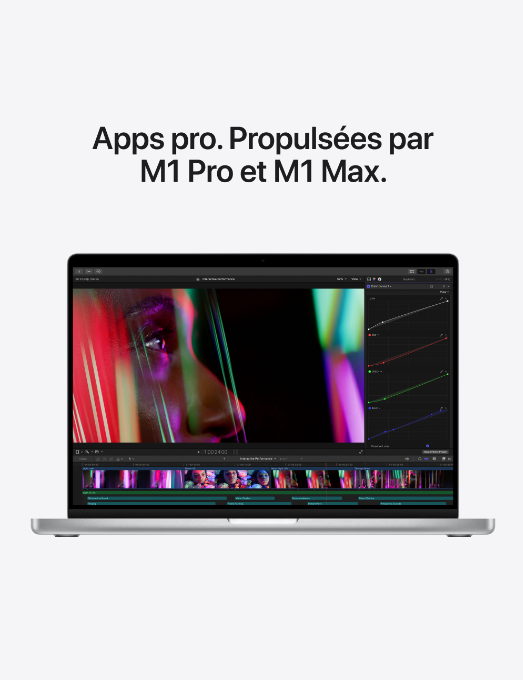 MacBook Pro 14 pouces -  16 go - 512 go - M1 Pro 8 Core CPU et 14 Core GPU - silver