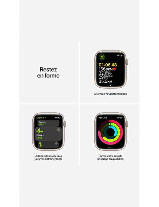 Apple Watch S7 GPS 41mm Aluminium Starlight