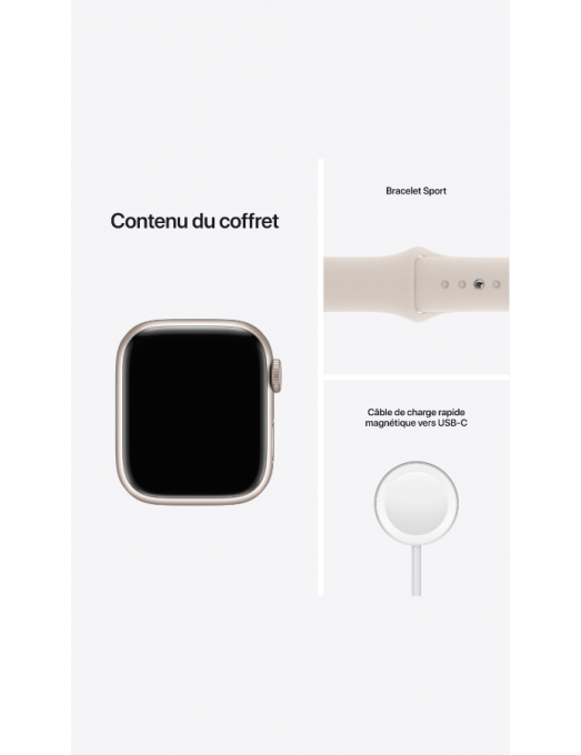 Apple Watch S7 GPS 41mm Aluminium Starlight