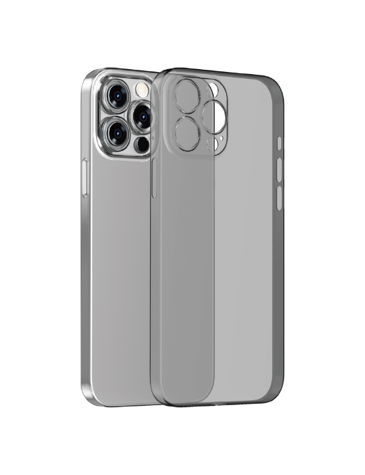 Étui gris transparent ultra fin pour iPhone 13 Pro Max