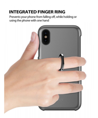 Coque iLuv Metal Forge Ring Case pour iPhone X et Xs