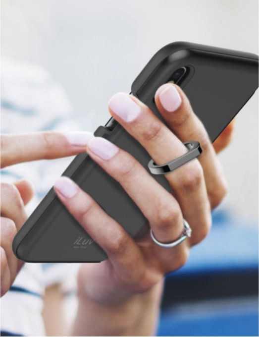 Coque iLuv Metal Forge Ring Case pour iPhone X et Xs