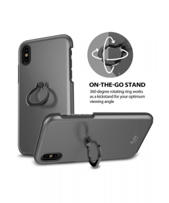Coque iLuv Metal Forge Ring Case pour iPhone X et Xs