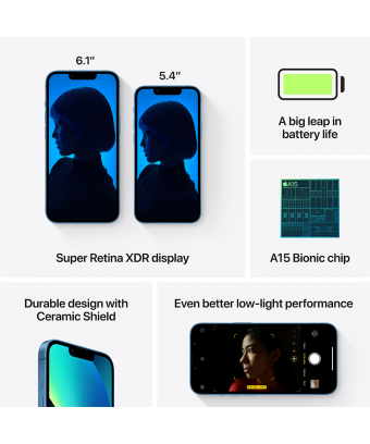iPhone 13 128 go bleu