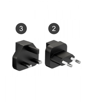 Le chargeur de kit de voyage mondial powerology triple power delivery