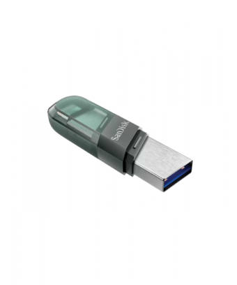 Clé USB 3.1 et lightning SanDisk iXpand Flip 128 Go - Sea green