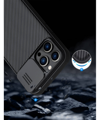 Nillkin CamShield Pro Etui pour iPhone 14 Pro Max - Noir