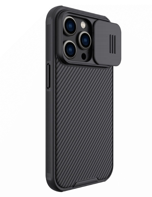 Nillkin Coque iPhone 15 Pro avec Cache Camera, CamShield Pro Coque