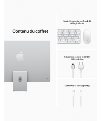 iMac 24" Silver M1 8Go 256 SSD