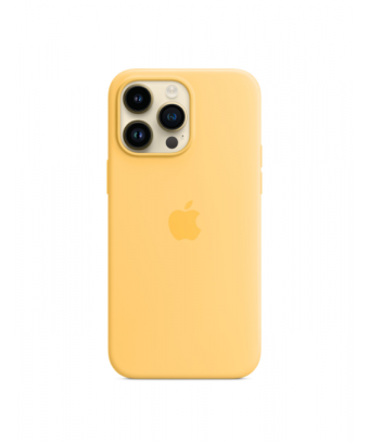 iPhone 14 Pro Max Silicone Case avec MagSafe - Sunglow