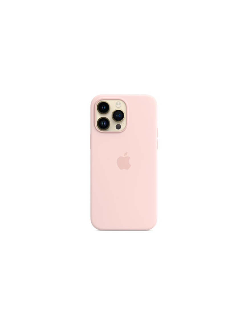 iPhone 14 Pro Max Silicone Case avec MagSafe - Chalk Pink