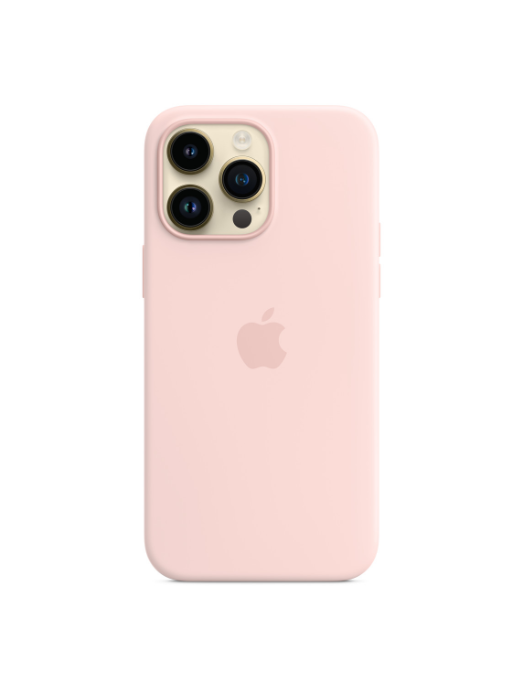 iPhone 14 Pro Max Silicone Case avec MagSafe - Chalk Pink