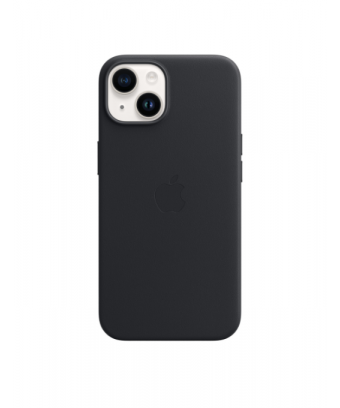 iPhone 14 Leather Case avec MagSafe - Midnight