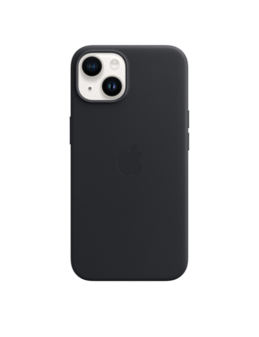 iPhone 14 Leather Case avec MagSafe - Midnight