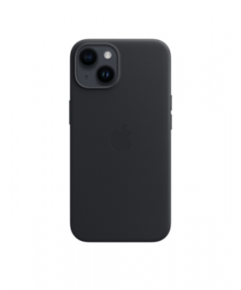 iPhone 14 Leather Case avec MagSafe - Midnight