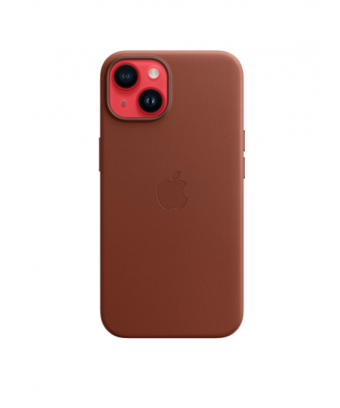 iPhone 14 Leather Case avec MagSafe - Umber