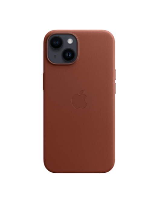 iPhone 14 Leather Case avec MagSafe - Umber