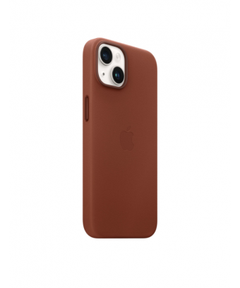 iPhone 14 Leather Case avec MagSafe - Umber