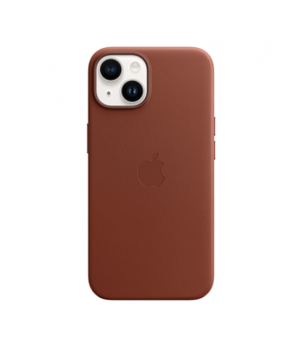 iPhone 14 Leather Case avec MagSafe - Umber